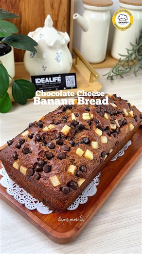 CHOCOLATE CHEESE BANANA BREAD!! #bananabread #resepbananabread #resepsimpel #bolupisang