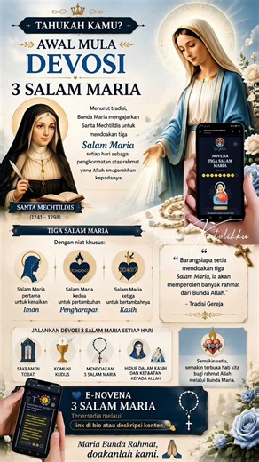 Tahukah Anda? Awal Mula Devosi 3 Salam Maria