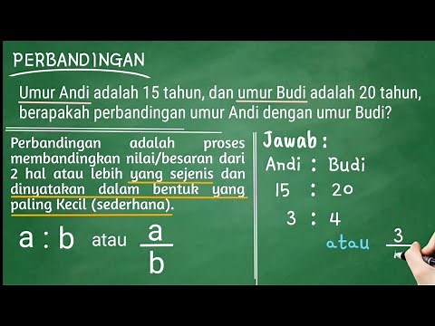 PERBANDINGAN |Part 1| (Cara Menghitung dan Menuliskan Perbandingan)