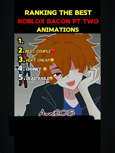 ￼ Ranking the best Roblox bacon PT two animation￼ #roblox #shorts