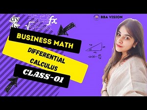 Business Mathematics || Differential Calculus || Basic Class - 1|| Jareen || BBA VISION