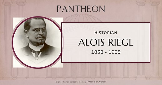 Alois Riegl Biography | Pantheon