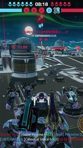 Steel Stryx hunts and exterminates Crisis at 700m 🎯 #warrobots #steelstryx #crisis