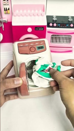 Satisfying with unboxing barbie doll and washing machine WiphaASMR #doll #barbie #asmr #barbie