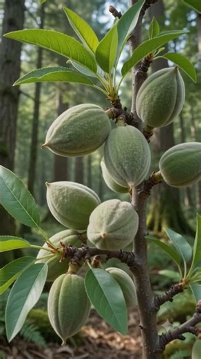 Almond Tree Growing Fast! 🌰⚡ #Timelapse #Shorts