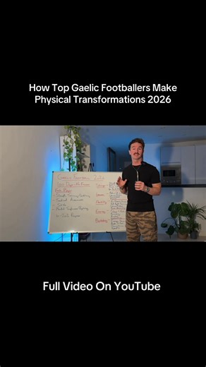 Back On YouTube which is a big goal of mine in 2026. First video is a deep dive on how to physically transform your physique as a Gaelic footballer. Lots of detail. 100 Days, No Excuses 📈 Don’t forget to subscribe 🙏🏼 Let’s Go 🫡