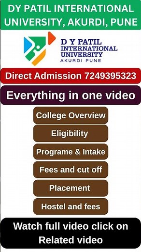 DY Patil International University Pune | Fees, Placement, Campus Tour, Direct admission process 🔥