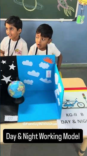 Day and Night Working Model 🌍🌞| Earth Rotation Science Project | School Exhibition Model Ideas #yt
