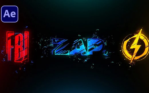 充满活力的炫酷LOGO标志动画