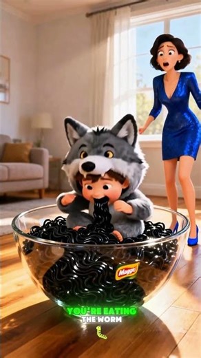 🍜😱 She Thought It Was Chocolate… But It Was WORMS 🤢💥 #shorts