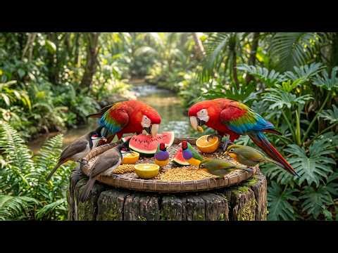 Birds for Cats to Watch 🐦 | CAT TV NO ADS – Nonstop Garden Bird Action | 4 Hours