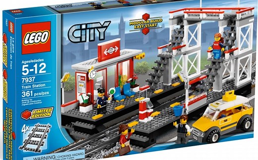 乐高 城市 7937 火车站 速组评测_哔哩哔哩_bilibili