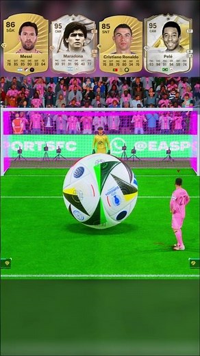 GOATs Messi & Ronaldo vs Pelé & Maradona Penalty