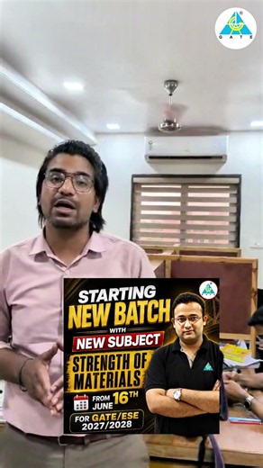 STARTINGNEW BATCH WITH NEW SUBJECTSTRENGTH OF MATERIALS FROM 16TH JUNE🔥🔥