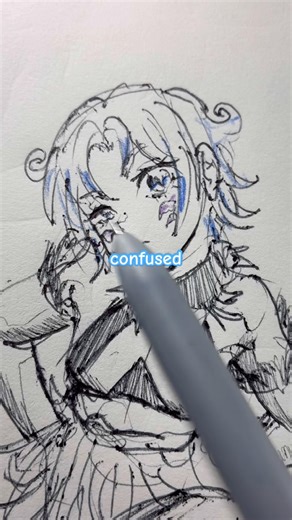 Swirly hair #art #drawing #sketch