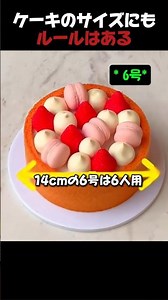 ケーキのサイズにもルールはある