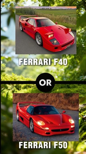 Ferrari F40 vs F50… Which One Still Rules Hearts Today?, #ferrarigto #ferrari #carshorts