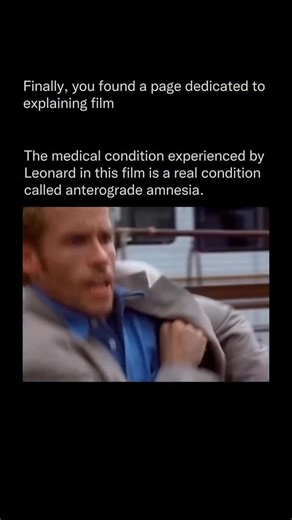 Explaining Film on Instagram: "Memento is a 2000 psychological thriller directed by Christopher Nolan, starring Guy Pearce as Leonard Shelby, a former insurance investigator suffering from anterograde amnesia—a real medical condition that prevents him from forming new long-term memories after a traumatic head injury sustained during an attack that also killed his wife. Told in a innovative reverse-chronological structure interspersed with black-and-white sequences, the film follows Leonard’s rel