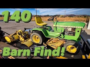 JOHN DEERE 140 H3 BARN FIND! | The Most Complete Specimen? 1 Owner, Mower, Blade, Tiller, & Manuals!