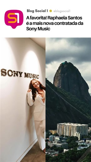 🎙️✨ Nova fase! Raphaela Santos assinou contrato com a Sony Music Brasil, iniciando uma etapa de expansão nacional para sua carreira. A primeira novidade desta etapa é o single