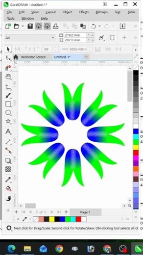 #19 | Tutorial Design in CorelDraw #shortvideo