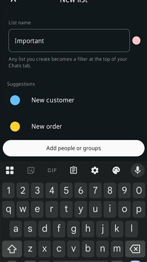 How to Create Custom List in Whatsapp Business Application
