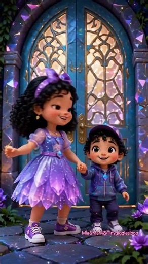 💎Mia & Mark Build a Glowing Crystal Cave Home! ✨🏔️ | Magical Crystal House Adventure💎