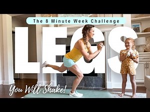 Best LEGS (You Will Shake!) No Equipment | 8 Minute Week Challenge