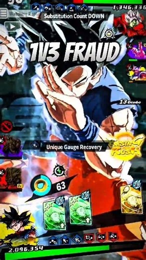 1V3 Cooked by Green| #edit #shorts #dragonballlegends