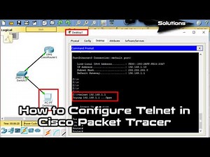 How to Configure Telnet on Cisco Router in Packet Tracer