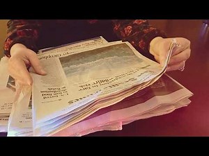 Crinkly Newspaper Page Turning for ASMR Tingles & Relaxation | No Talking