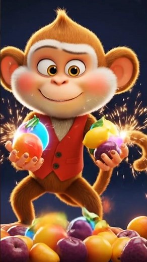 “The Greedy Monkey and the Magical Fruit | 3D Moral Story for Kids” #kidsstory
