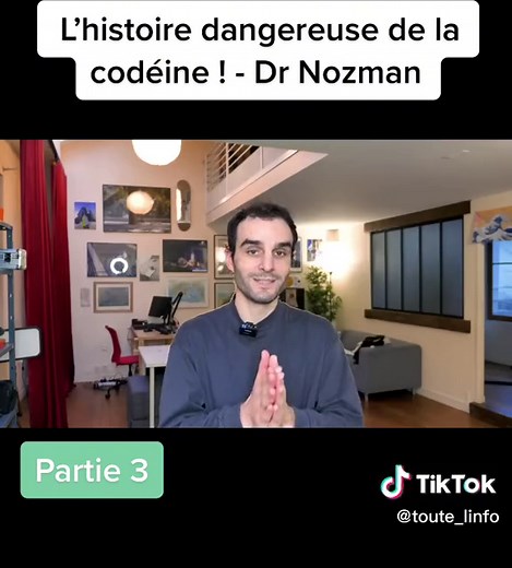 Les dangers de la codéine expliqués par Dr Nozman