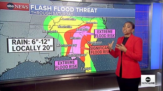 ABC News Meteorologist Somara Theodore is tracking Hurricane Helene. Americans in Florida are urged to "treat it like a tornado warning — that's how powerful the winds are." https://trib.al/9fHXDa1 | ABC News Live