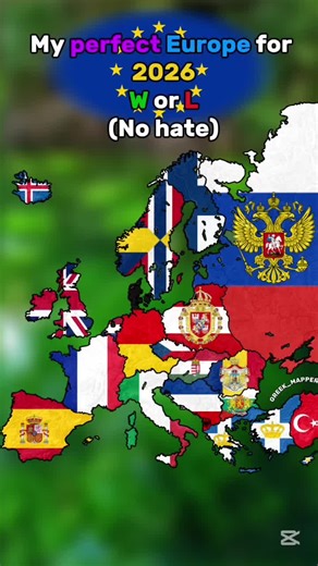 #CapCut #mapping My perfect Europe for 2026|W or L?