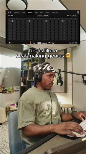 bro is like a beat making genius 🤯 (SoundGym Beat Race) #eartraining #musicproduction #musicgames