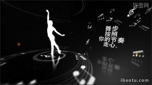 Blanco Y Negro Silueta Bailarina Nota Musical Animación Fondo Arte Título Pr Plantilla | Vídeo Plantilla PRPROJ Descarga Gratuita - Pikbest