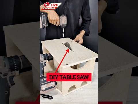 🔴Live : Step-by-step making DIY Table Saw