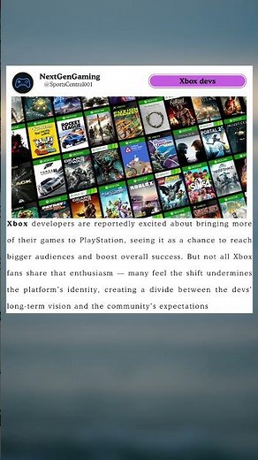 xbox devs are excited about playstation releases even if fans aren’t happy #xbox #gaming