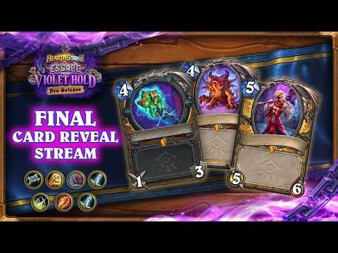 Final Card Reveals + Gameplay ft. Edward & RegisKillbin | Escape from Violet Hold | Hearthstone