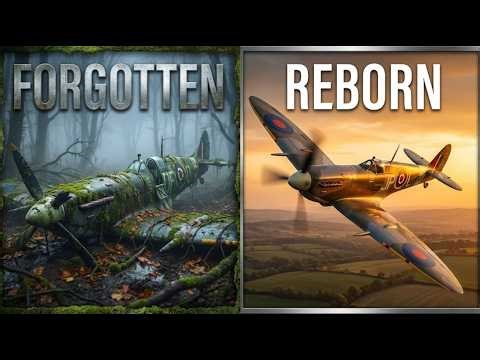 WWII Spitfire Discovered in a Foggy English Forest — ASMR Restoration