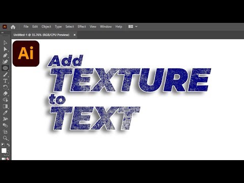 How to Add Texture to Text in Illustrator