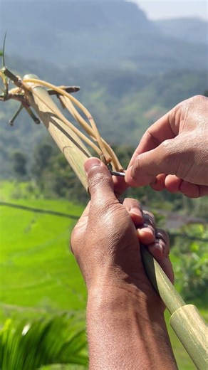 DIY Iron Nail Bamboo Slingshot #bamboo #slingshot #toys #diy