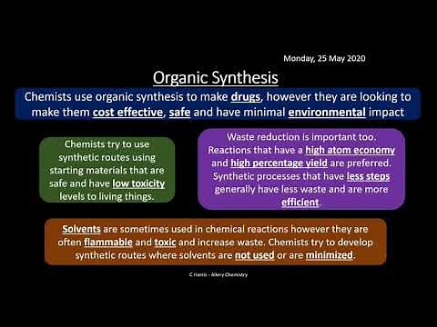 AQA 3.14, 3.15 & 3.16 Organic Synthesis, NMR and Chromatography REVISION