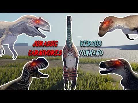 NEW Yunna Combat Stance VS Jurassic CARNIVORES! | Prior Extinction Roblox