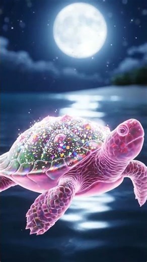 Turtle Glowing #asmr #animation #asmrfood