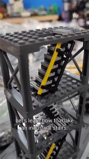 Bevins Bricks on Instagram: "How to make Lego industrial looking stairs. #lego #howto #stairs #industrial #bevinsbricks"