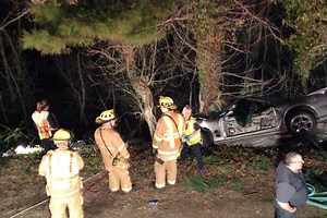 1 ejected from car, 2 others injured in crash that shut down Clara Barton Parkway