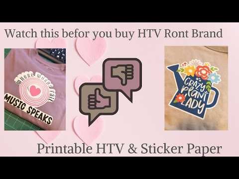 Before You Buy HTVRONT Printable HTV, Watch This Honest Review