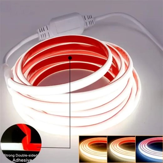 30m 220V COB LED Light Strip IP68 Waterproof Adhesive Tape With EU Plug Flex Silicone Tube Lamp For Home Outdoor Garden Lighting | Lazada Singapore